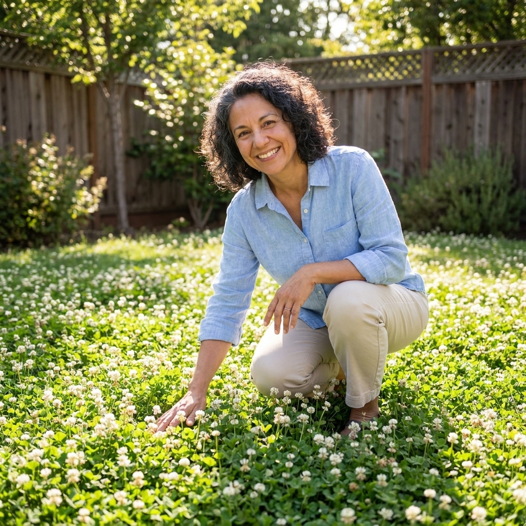 Grass vs. Clover Lawns